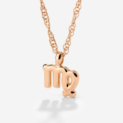 Virgo Bubble Necklace Rose Gold