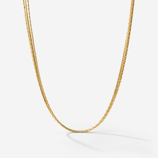Cascade Layer Necklace Gold