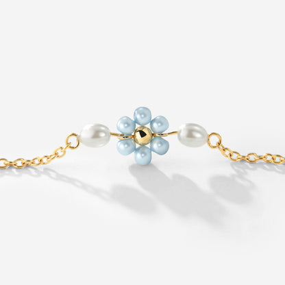 Forever Blue Daisy Bundle Gold