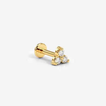 Sparkle Piercing Stud Gold