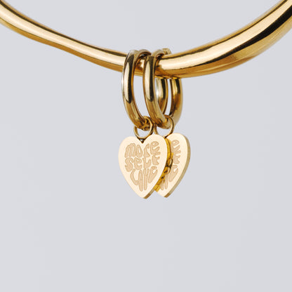 More Self-Love Hoop Set Small Rose Gold