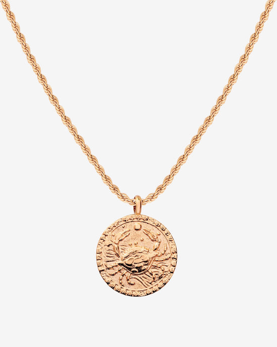 Zodiac Sign Necklace Rose Gold