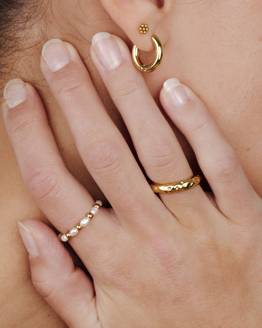Pearl'n'Beads Ring Gold