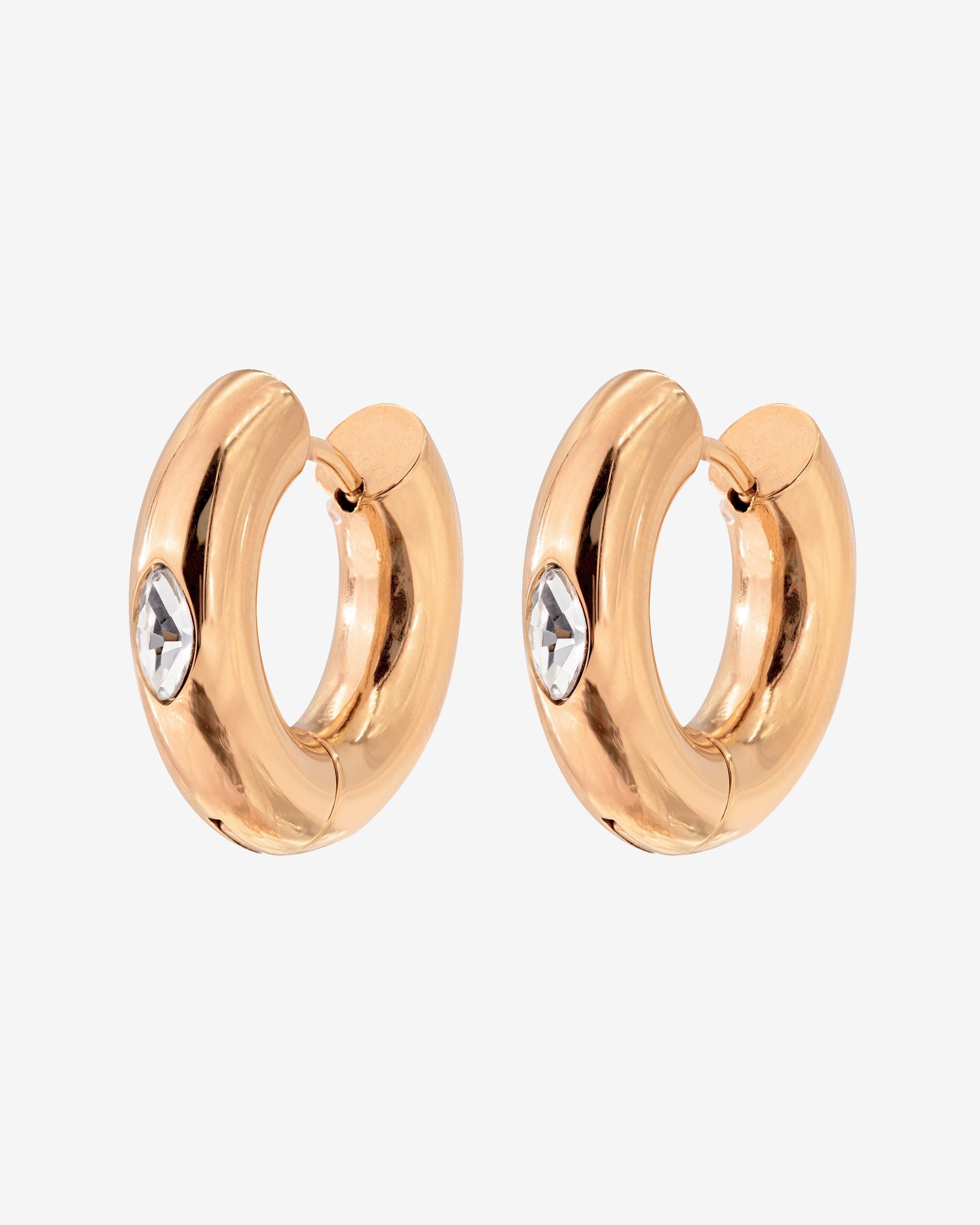 Phat Glowy Hoops Rose Gold