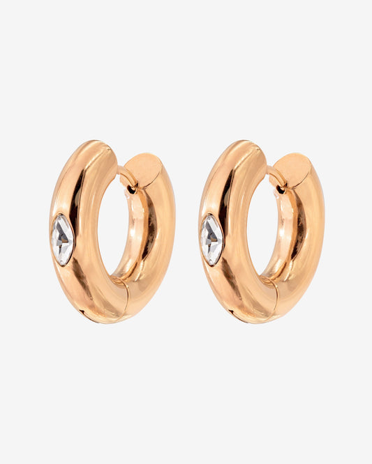 Phat Glowy Hoops Rose Gold