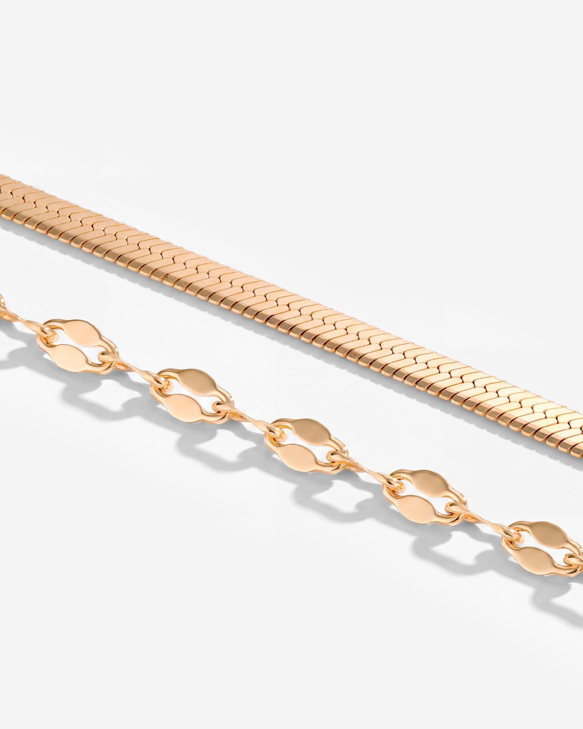 Aligned Double Necklace