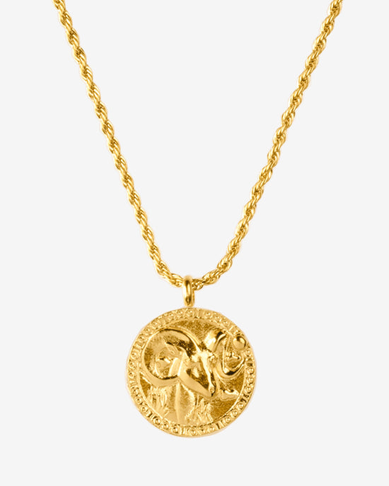 Zodiac Sign Necklace Gold