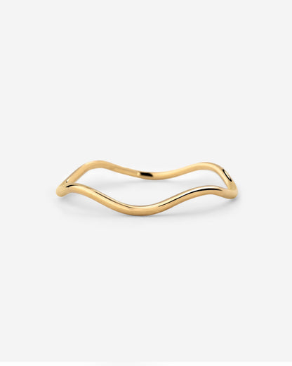 Slim Wave Ring gold