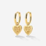 More Self-Love Hoop Set Small Gold