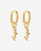 The Angel Hoop Set Small gold