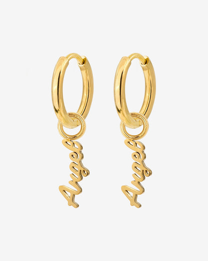 The Angel Hoop Set Small gold