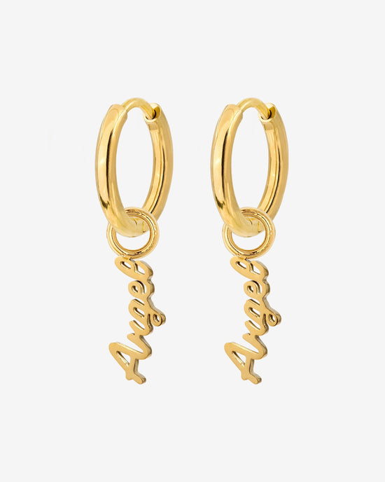 The Angel Hoop Set Small gold