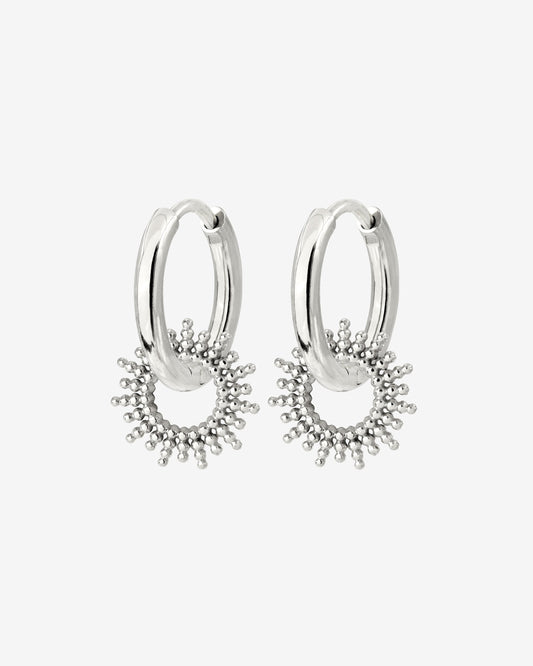 Sunny Hoop Set Small Silver