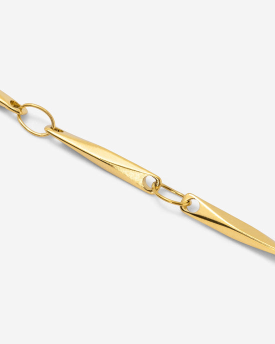 Curved Links Necklace gold