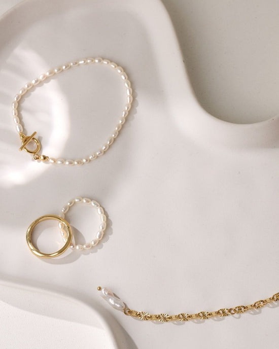 Lenis Loving Pearl Bracelet Silver