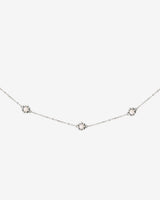 Flower 'n' Beads Necklace Silver