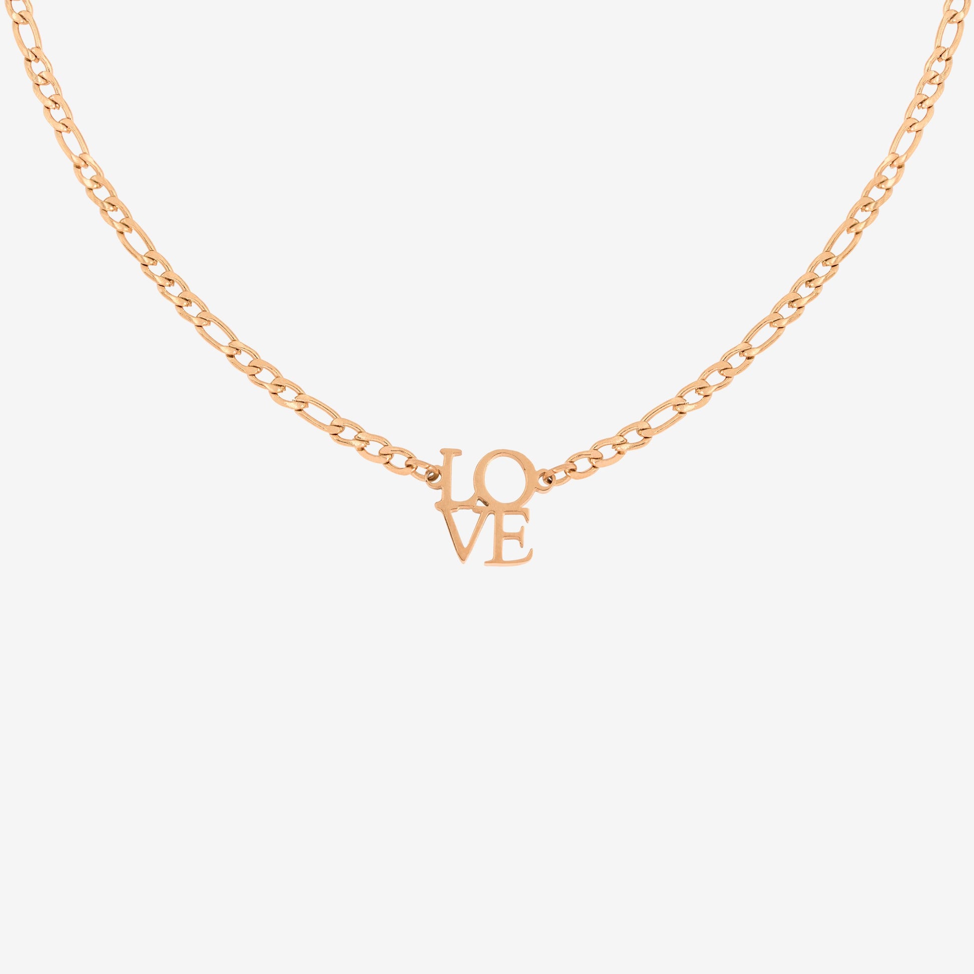 Lots of Love Necklace Rose Gold