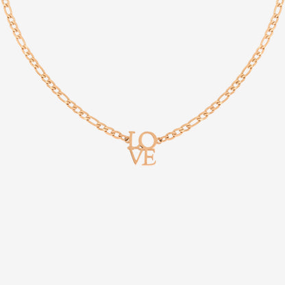 Lots of Love Necklace Rose Gold