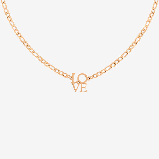 Lots of Love Necklace Rose Gold