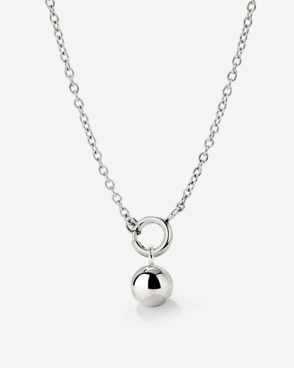 Bubbly Classic Chain Necklace Set Silver