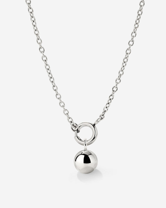 Bubbly Classic Chain Necklace Set Silver