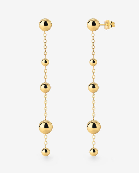 Infinite Beads Earrings Gold