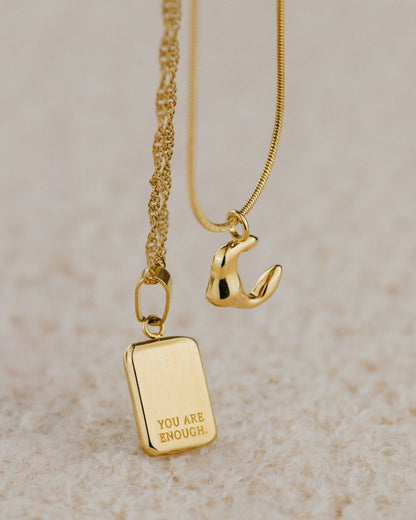 You are enough Necklace Silver