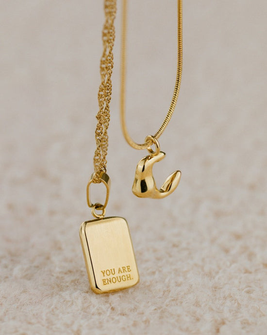 You are enough Necklace Silver
