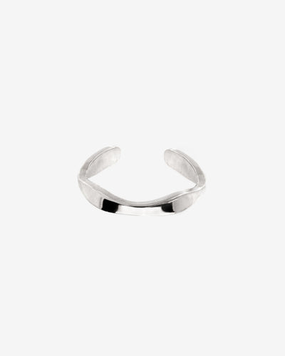 Offbeat Ear Cuff Silver