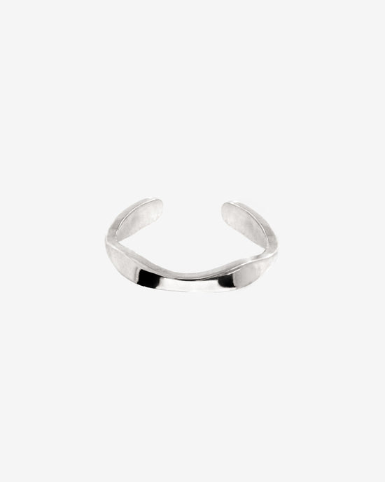 Offbeat Ear Cuff Silver