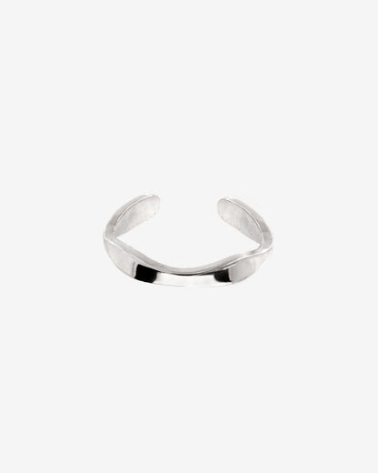 Offbeat Ear Cuff Silver
