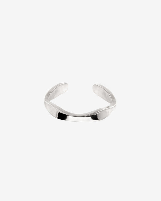 Offbeat Ear Cuff Silver