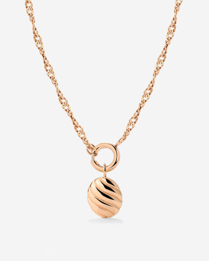Serenity Singapore Chain Necklace Set Rose Gold