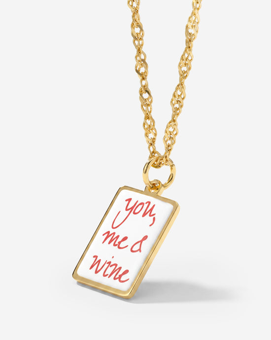 You, me & wine Necklace