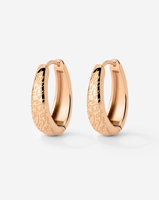 Desert Glow Hoops Rose Gold