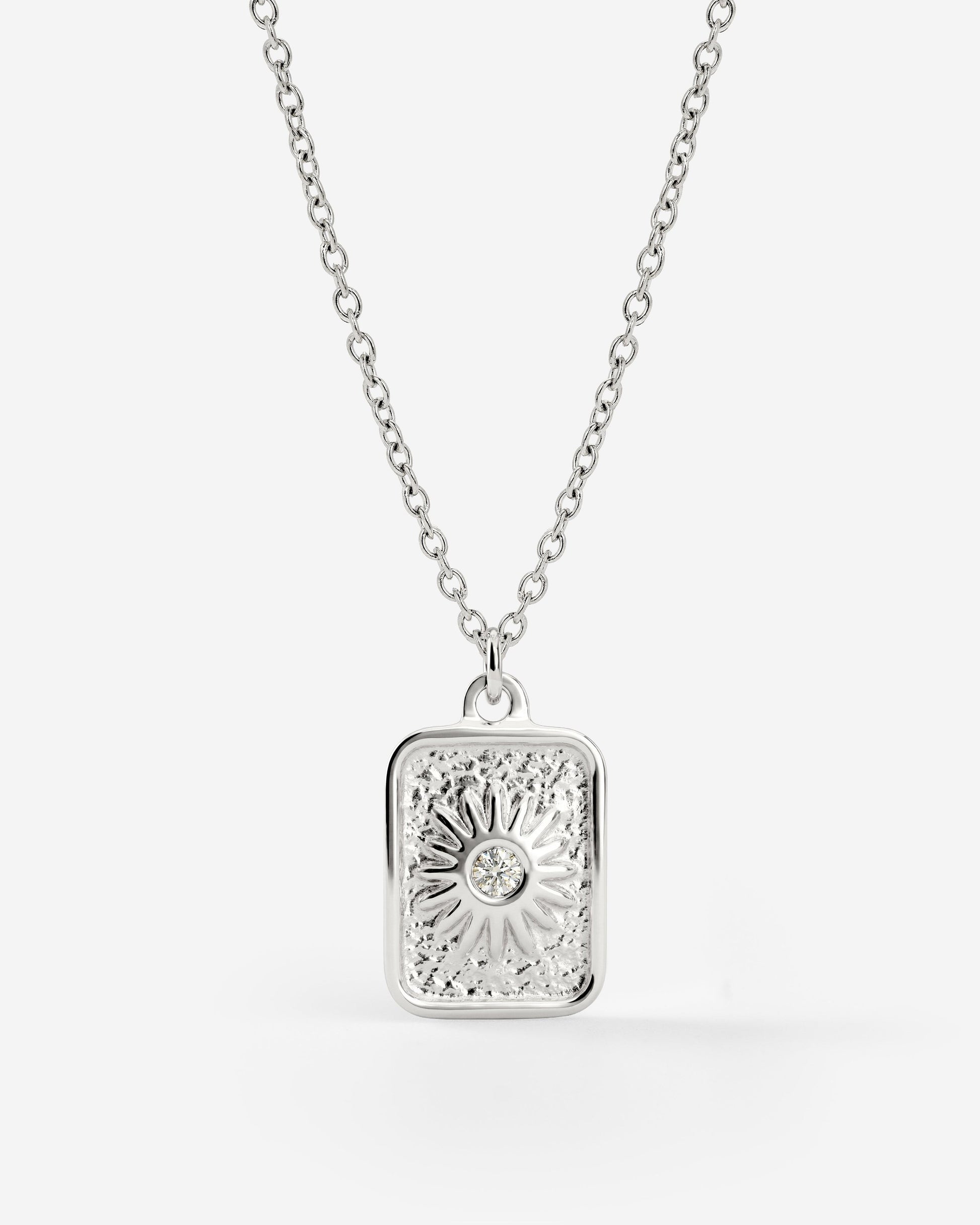 Sun Relic Necklace Silver