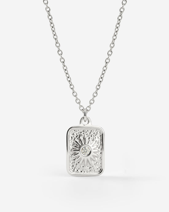 Sun Relic Necklace Silver