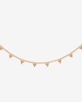 Tiny Beads Necklace Rose Gold