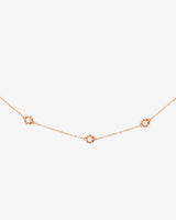 Flower 'n' Beads Necklace Rose Gold
