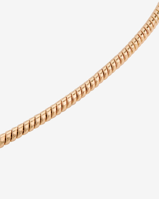 Round Snake Necklace Rose Gold