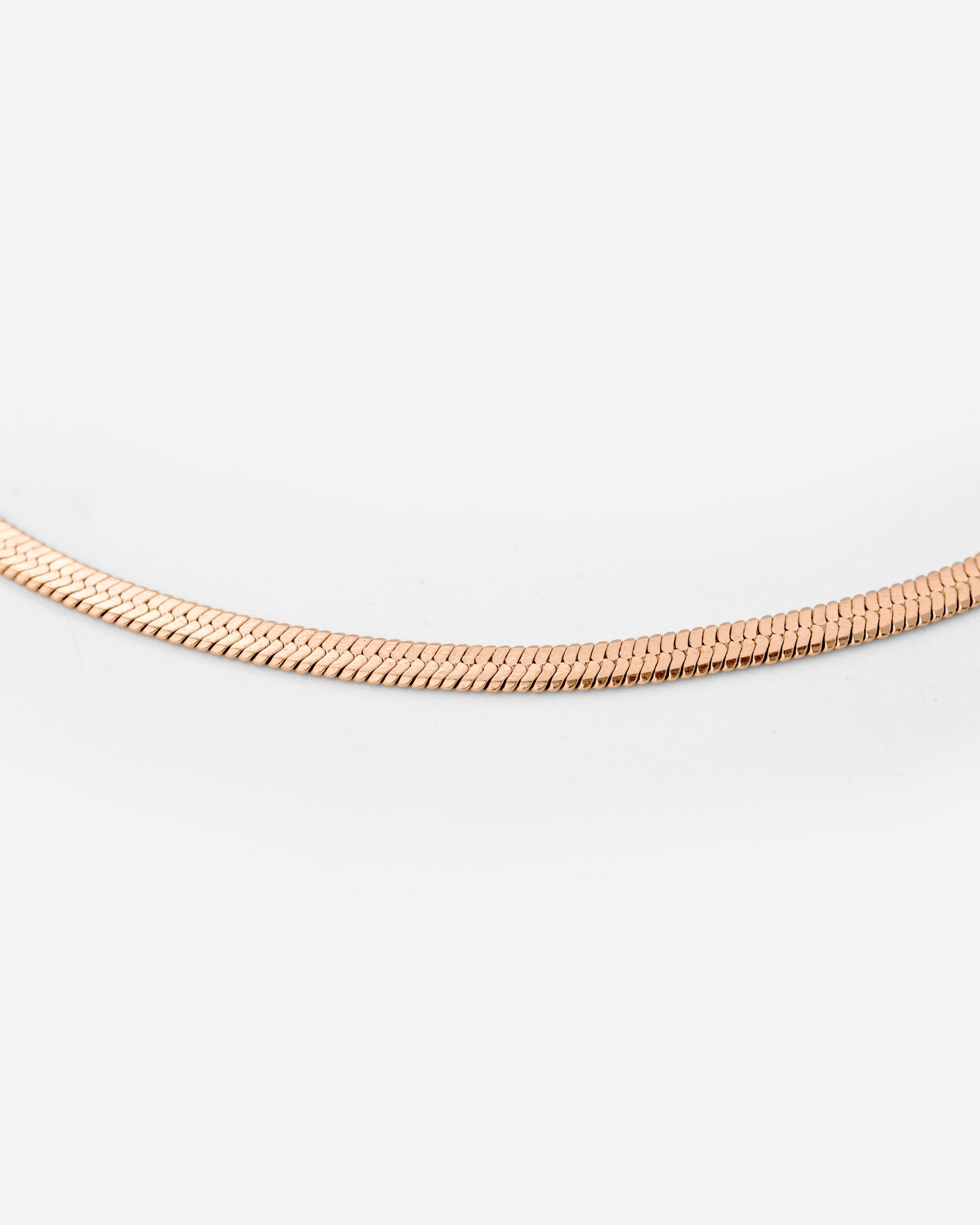 Slim Herringbone Anklet