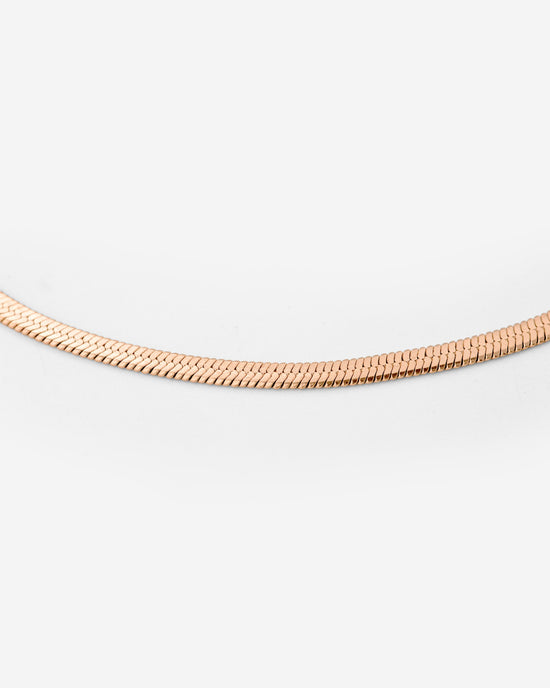 Slim Herringbone Anklet