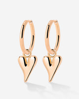 Flowy Heart Hoop Set Medium Rose Gold