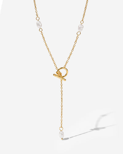 Cascade Pearl Y-Necklace
