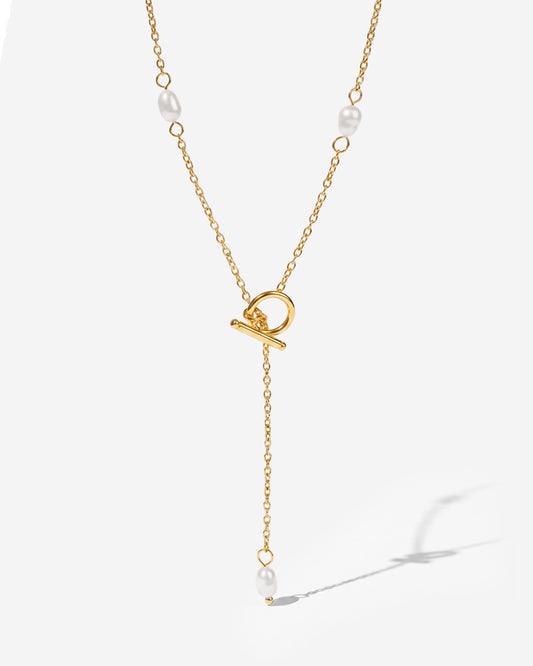 Cascade Pearl Y-Necklace