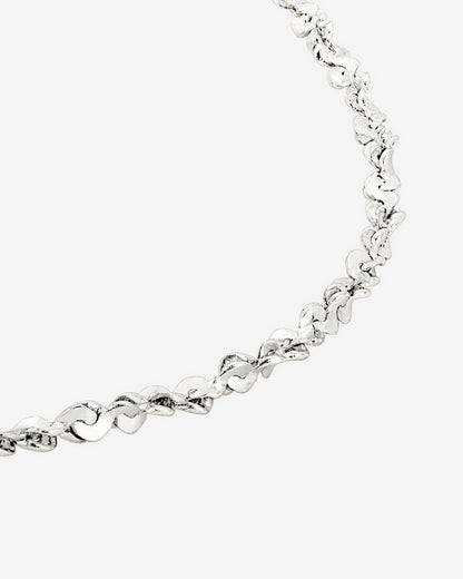 Tinsel Chain Necklace Silver