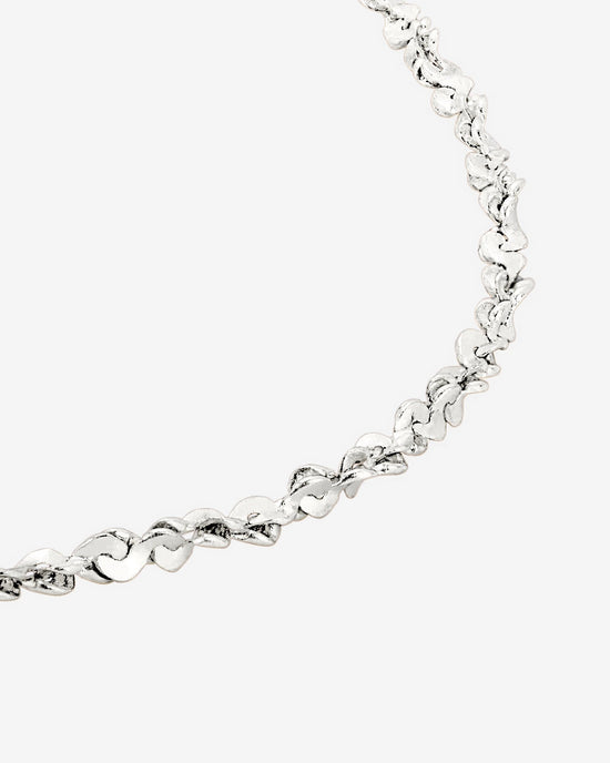 Tinsel Chain Necklace Silver