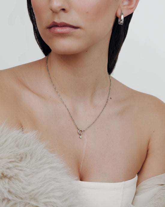 North Star Singapore Chain Necklace Set Silver