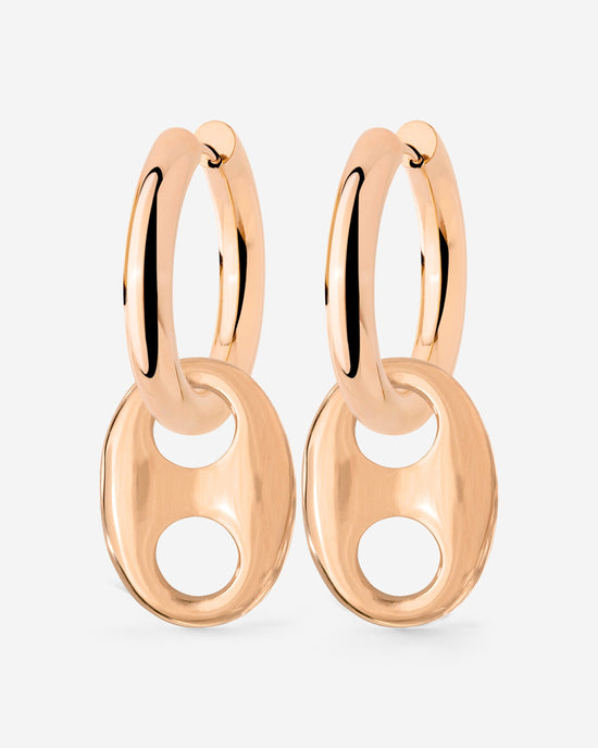 Chunky Gem Find Hoop Set Medium Rose Gold