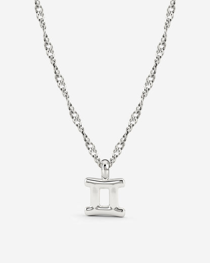 Gemini Bubble Necklace Silver